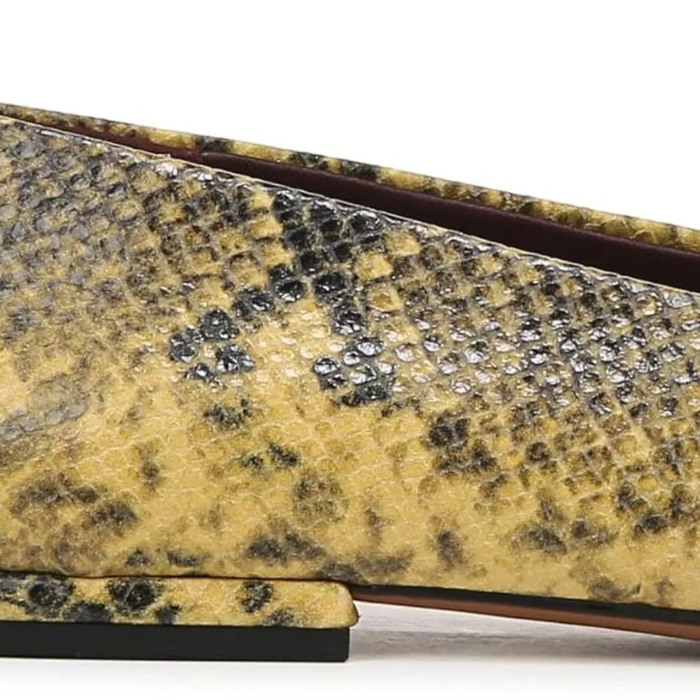 Franco Sarto Womens Vana Slip On Ballet Flat Spiced Pear Snake 8.5 M - Picture 3 of 5